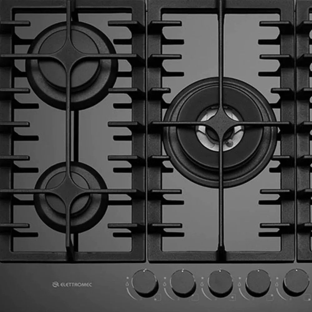 Cooktop Vetro 70 cm com 5Q Elettromec