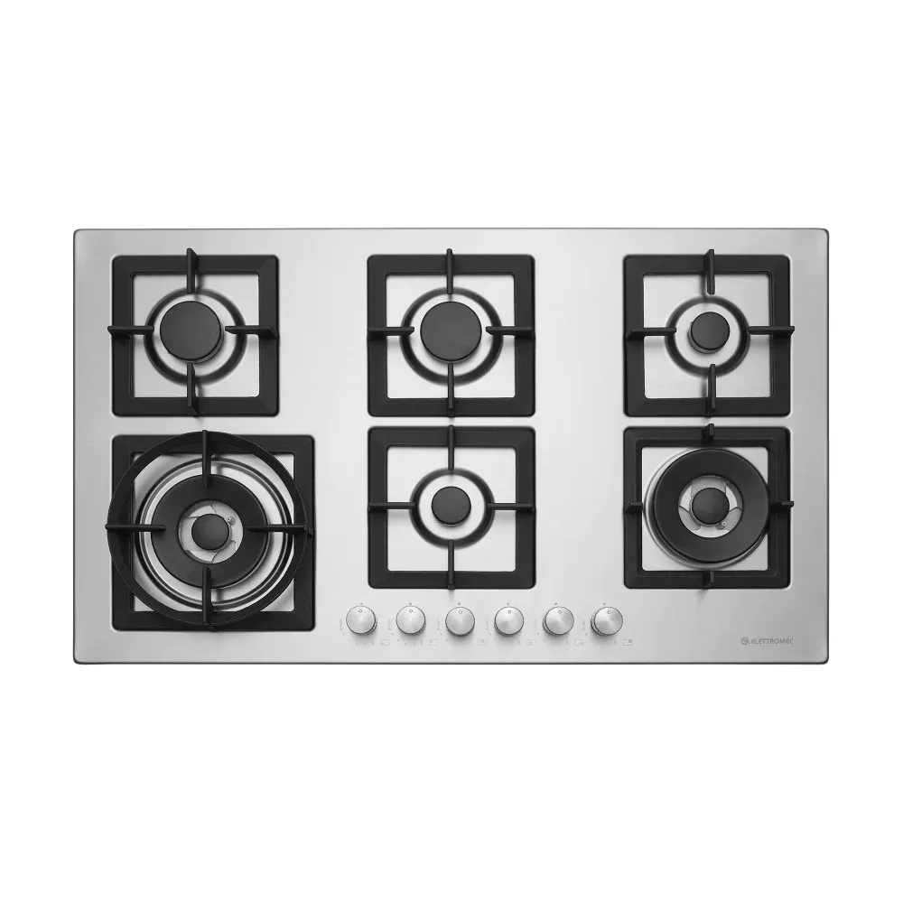 COOKTOP QUADRATTO 90CM BIVOLT *6 QUEIMADORES ELETTROMEC