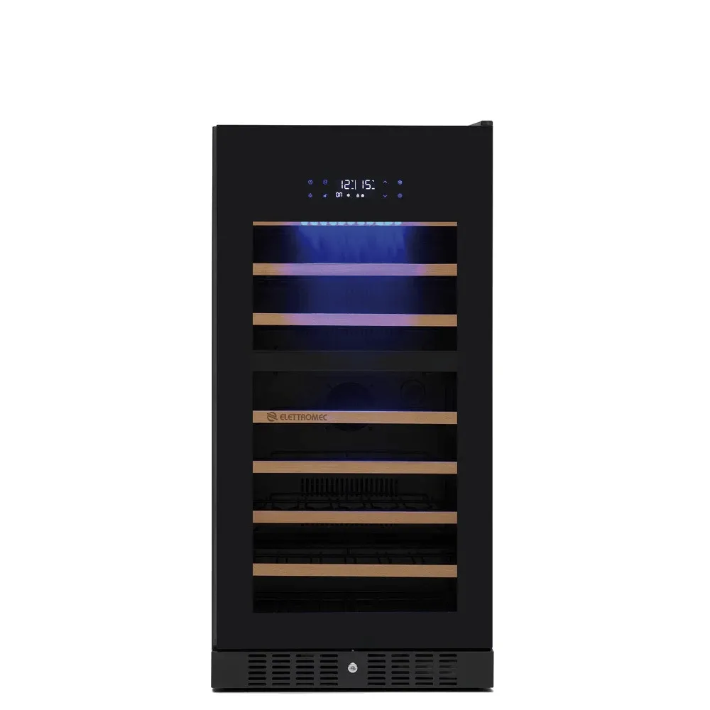 ADEGA VETRO 87 GARRAFAS DUAL ZONE BUILT-IN 220V ELETTROMEC