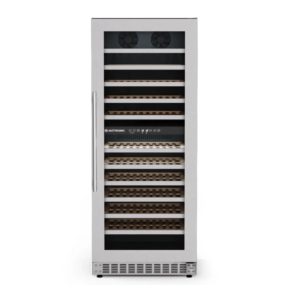 Adega Inox 134 garrafas Dual Zone Built-In Connect Elettromec