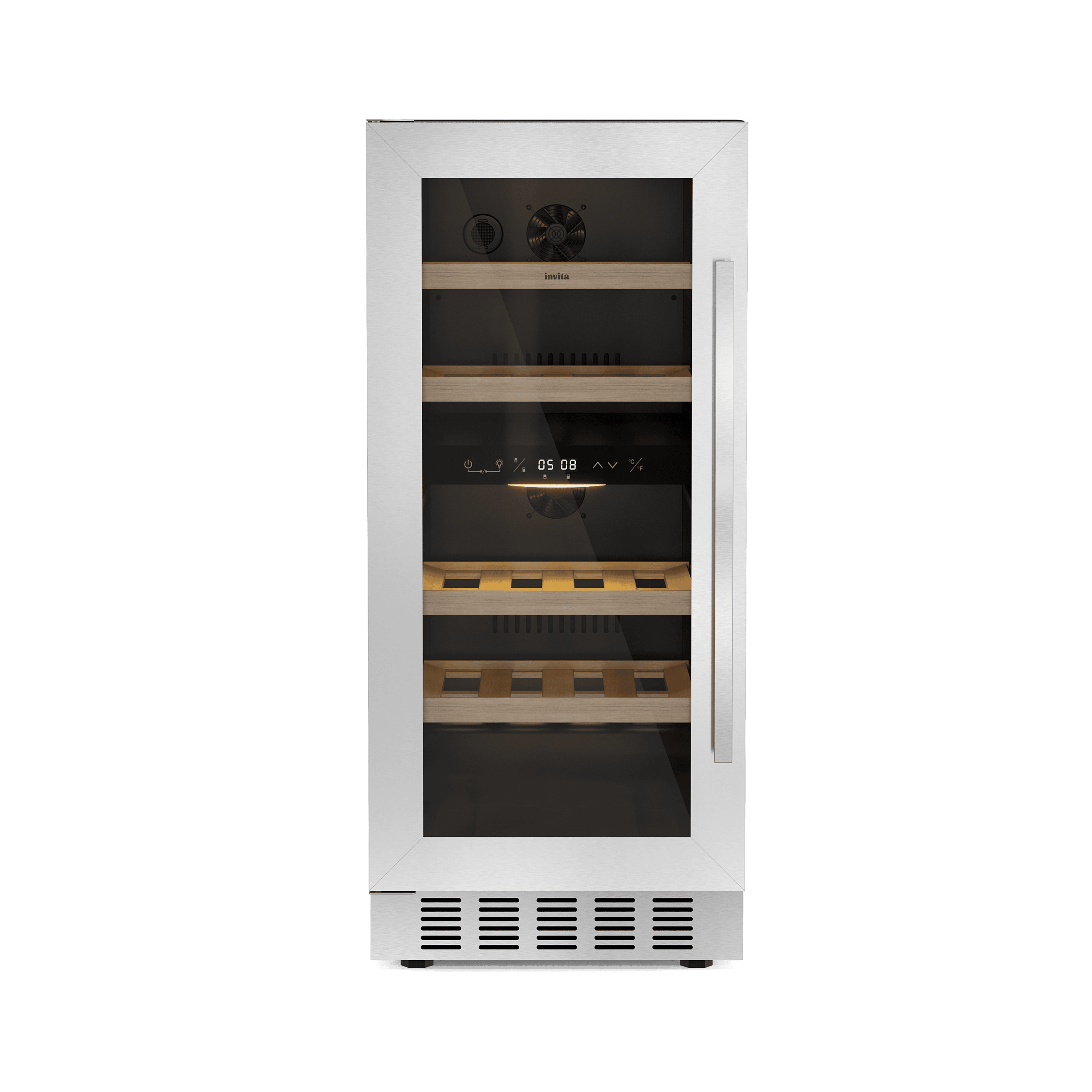ADEGA INVITA INOX 26 GARRAFAS DUAL ZONE BUILT-IN