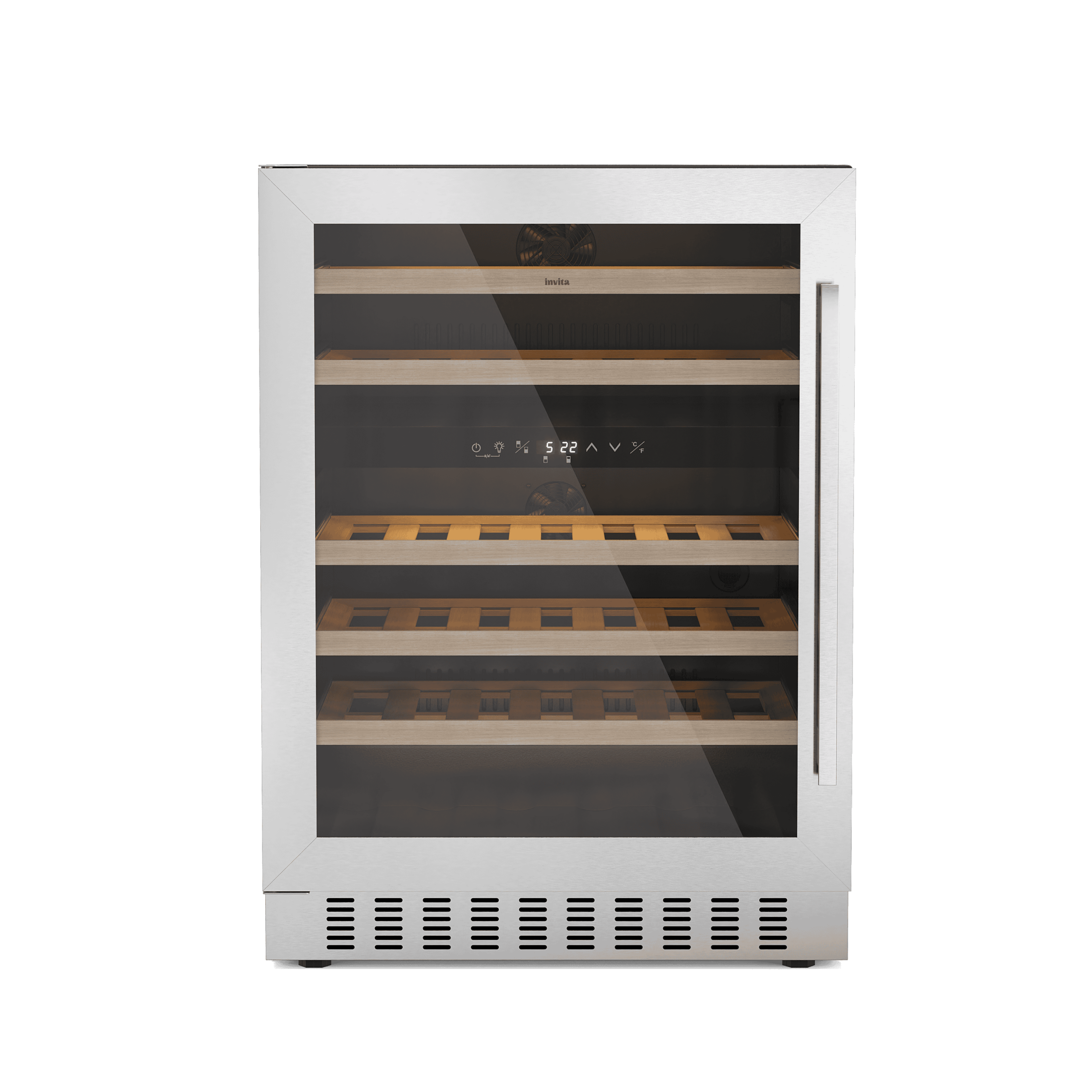 ADEGA INVITA INOX 46 GARRAFAS DUAL ZONE BUILT-IN