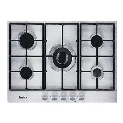 COOKTOP INVITA A GÁS INOX 70 CM BIVOLT